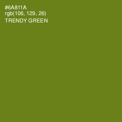 #6A811A - Trendy Green Color Image
